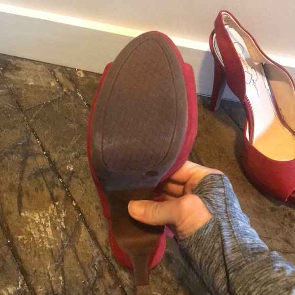 6” Jessica Simpson open toe platform heels - Picture 3 of 4